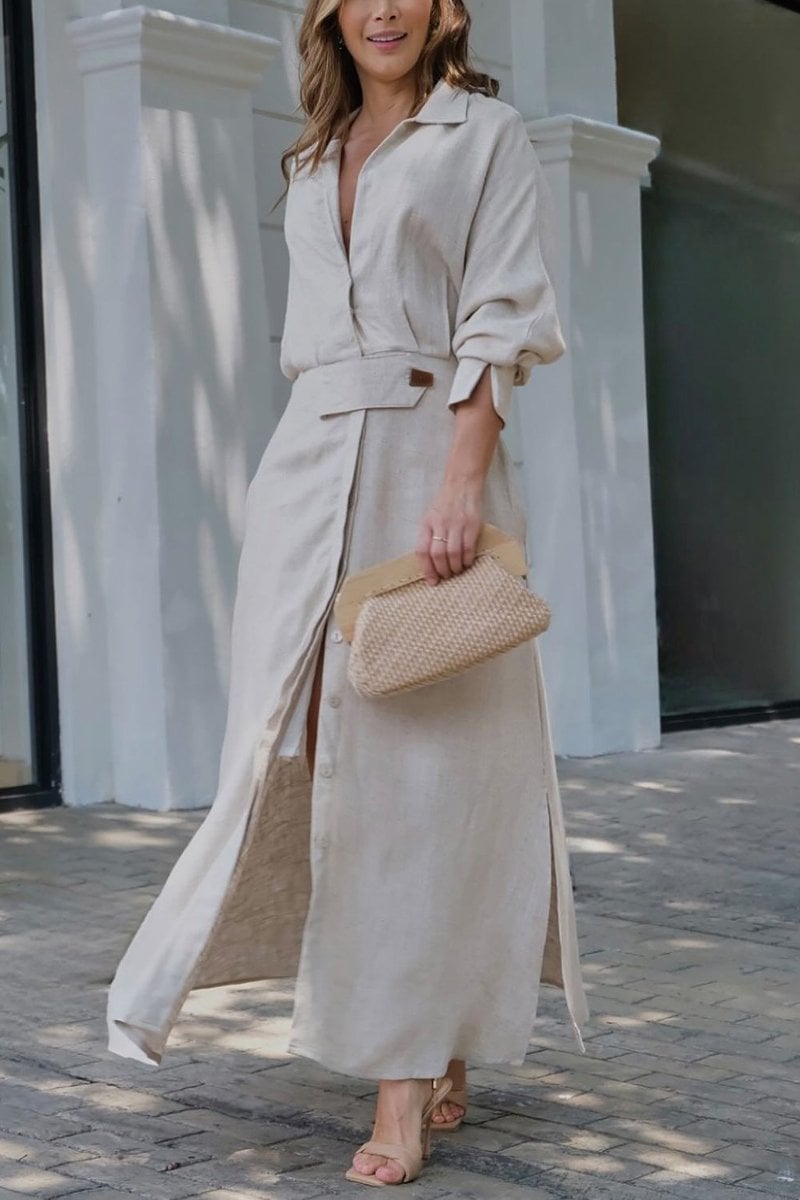 2024 Solid color maxi dress