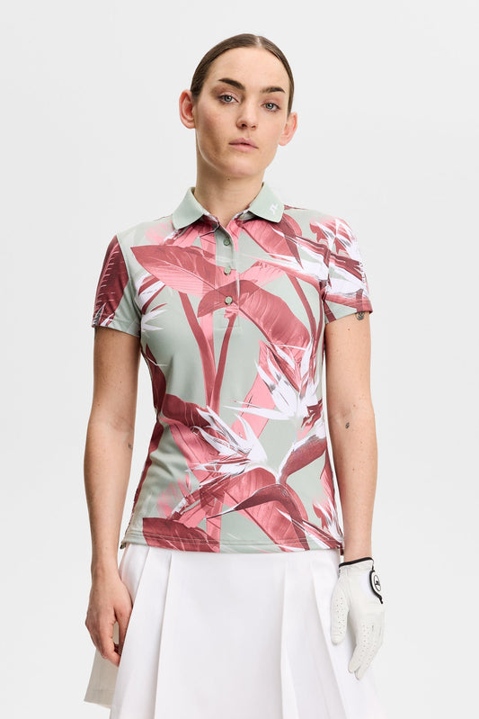 Tour Tech Print Polo / Paradise Jadeite M